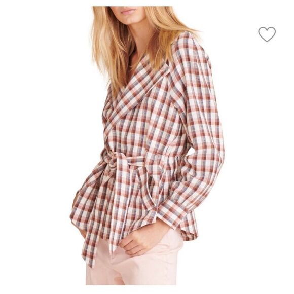 NWT Veronica Beard Lin Belted Plaid Jacket Blazer - Picture 3 of 15